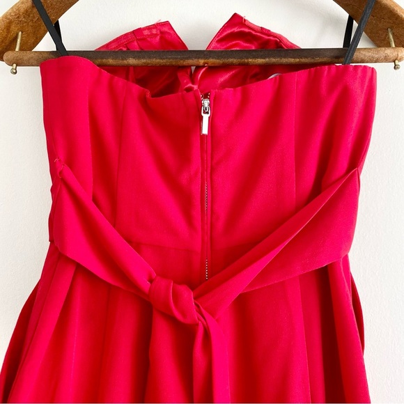 Bebe Red Sweetheart Strapless Jumpsuit NWT - Picture 8 of 10